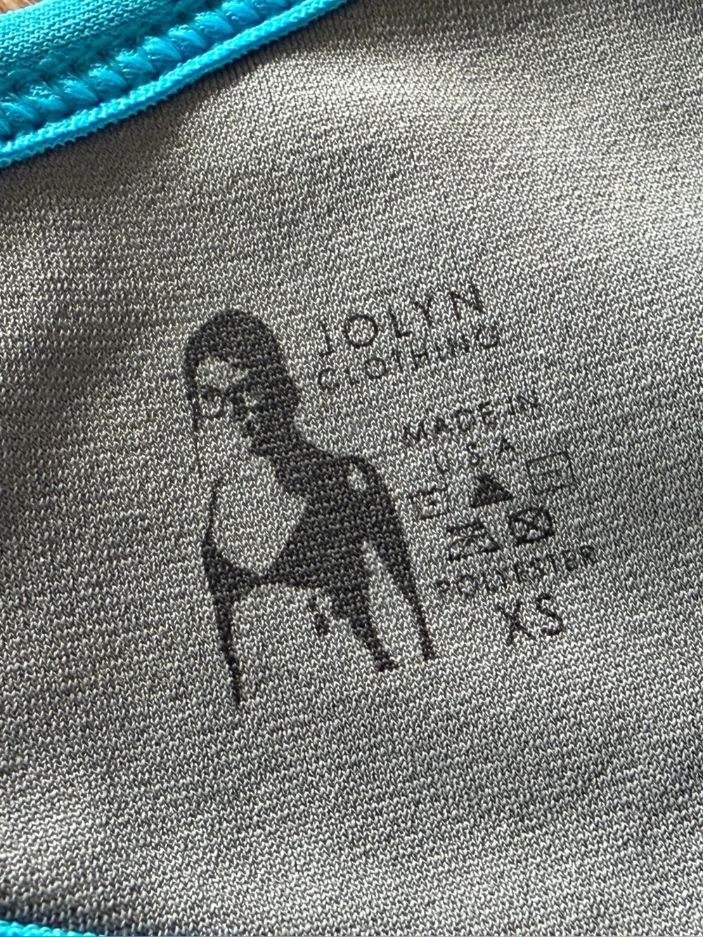 Jolyn Blue Bikini Vent Top